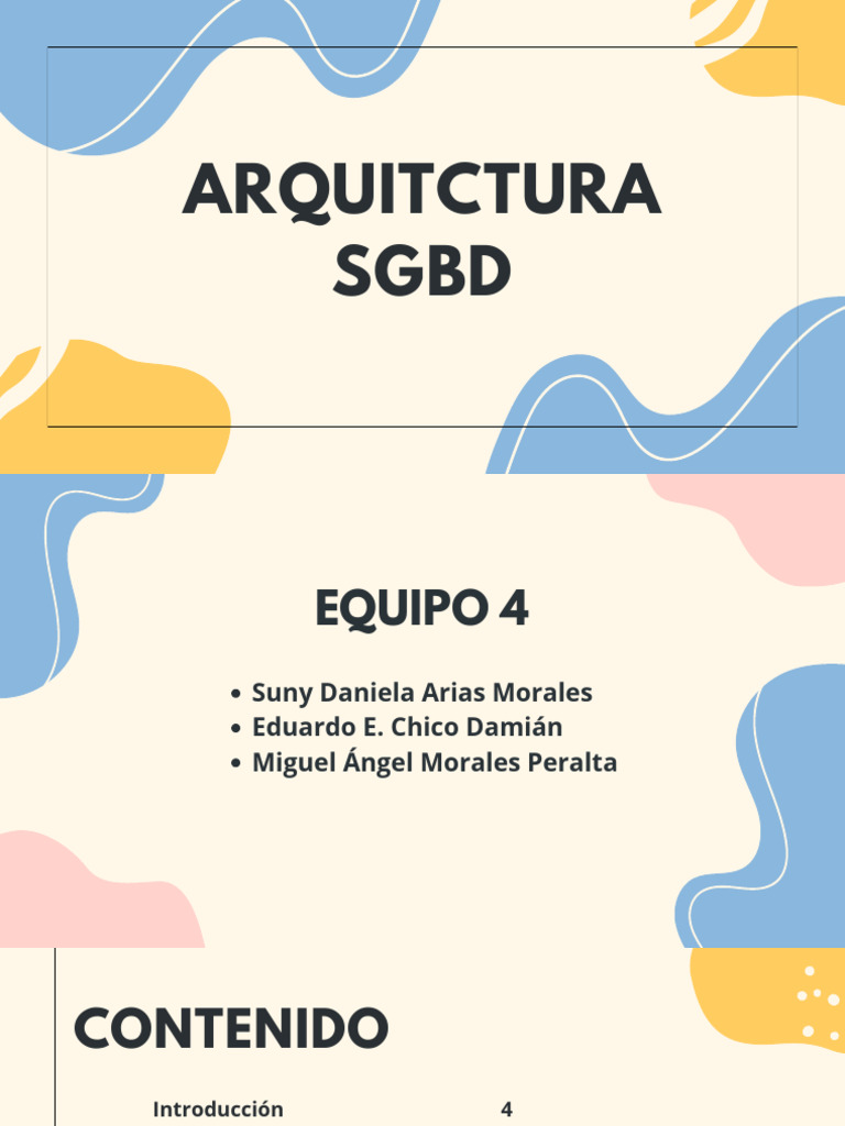 Arquitectura SBGD | PDF | Bases de datos | Ciencias de la Información