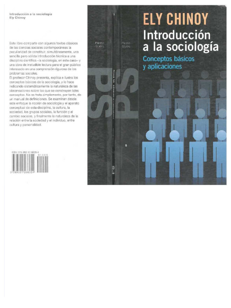 PDF Ely Chinoy Introduccion A La Sociologia Compress | PDF