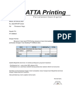 Pernawaran Harga - ATTA Printing (Team Building Kamaju)