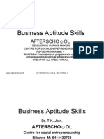 Business Aptitude Skills 27 Sept