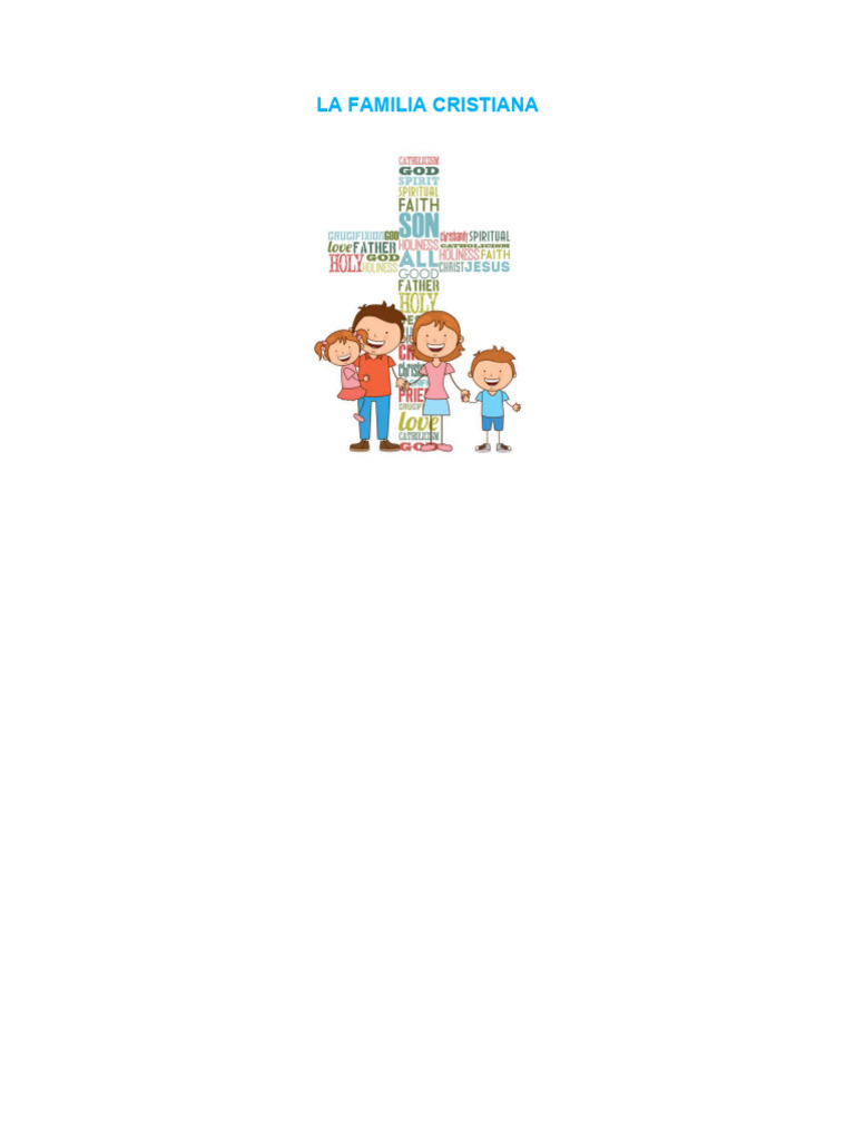 La familia cristiana | PDF | Cristo (título) | Imagen de dios
