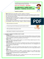 Ficha-Juev-Reli-Nos Acercamos Al Señor Jesus Agradeciendo y Pidiendo Por Este Año Escolar-Jezabel Camargo-Único Contacto-978387435