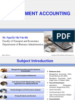 Managerial Accounting and The Business Environment