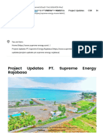 Project Updates PT. Supreme Energy Rajabasa
