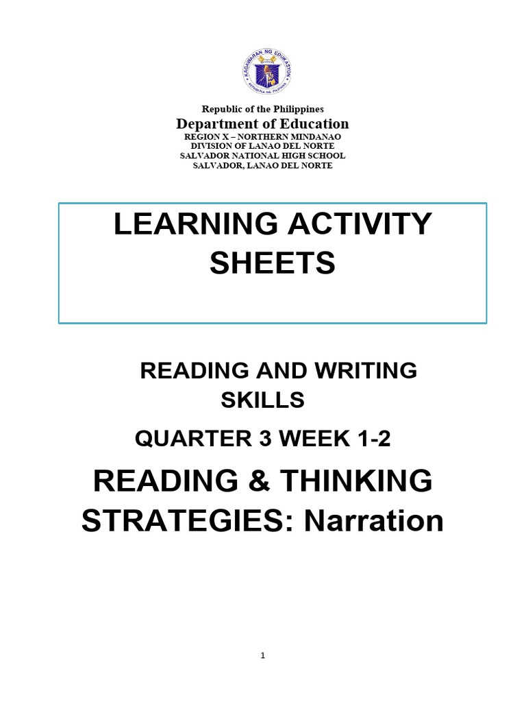 Enhancing Reading and Writing Skills | PDF | Narration | Plot (Narrative)