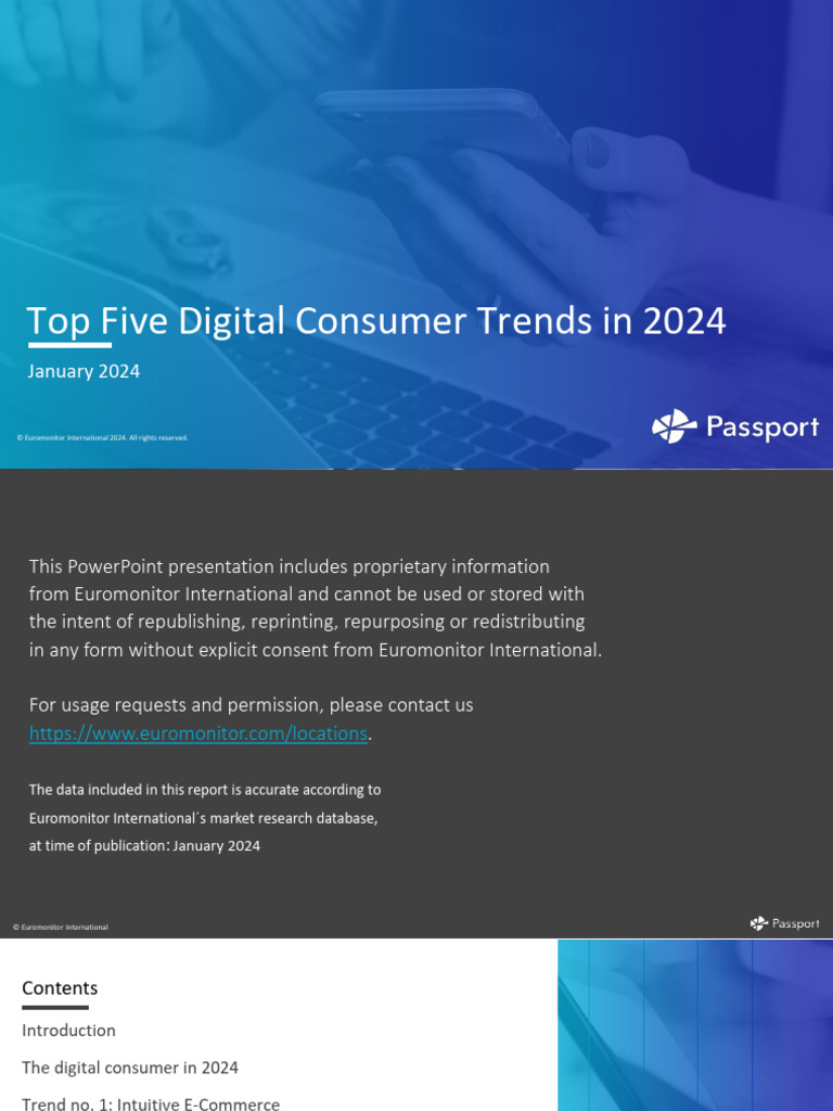 Top Digital Consumer Trends 2024 | PDF | E Commerce | Retail
