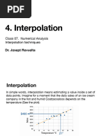 Interpolation Techniques