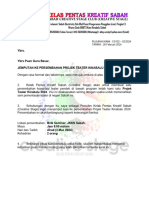 Surat Jemputan All Saint Projek Teater Kinabalu 2023