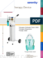 Oxygen Therapy Device: Oxygen Cylinder Tank 1500 Oxygen Regulator Trolly 1500