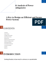 Modeling and Analysis of Contingency Ana