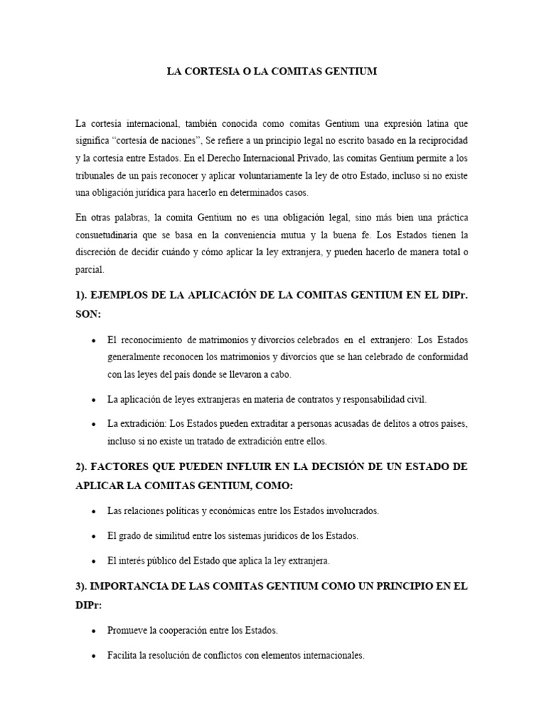 Informe Cortesia o Comitas Gentium BMV | PDF | Estado (política) | Gobierno