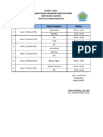 Jadwal Semester Genap 2024