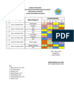 Jadwal Pengawas Semester Genap 2024