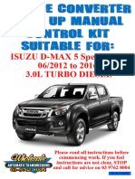 GENII - Isuzu D-Max - Turbo Diesel 5 Speed - Lock Up Instructions New Loom