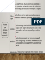 Cuadro Sinóptico de Los Factores Que Determinan El Entorno Empresarial