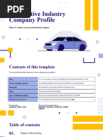 Automotive Industry Company Profile by Slidesgo