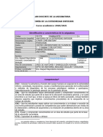 Plan Docente de La Asignatura Anatomía de La Extremidad Inferior Curso Académico: 2020/2021