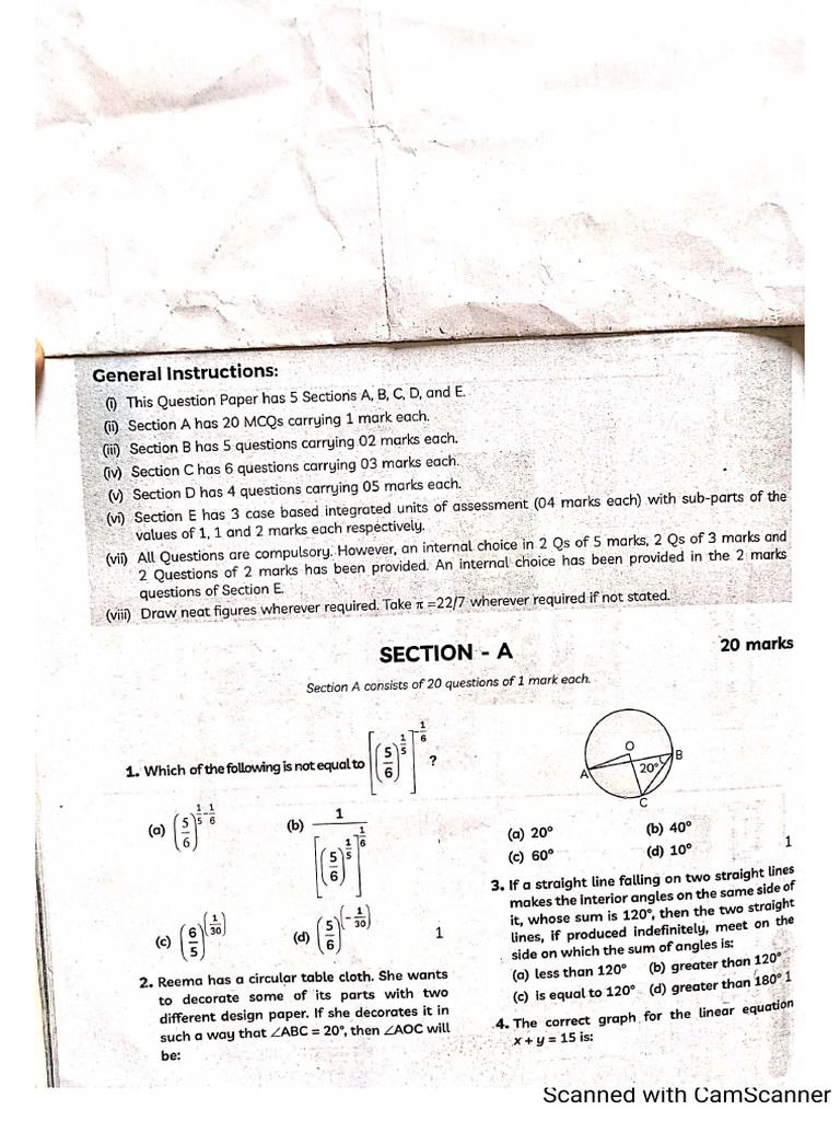 Maths Practice Paper 1 - 1306402 - 2024 - 02 - 14 - 14 - 26 | PDF