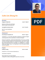 Colin Lim Zheng An Resume