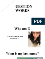 Question Words