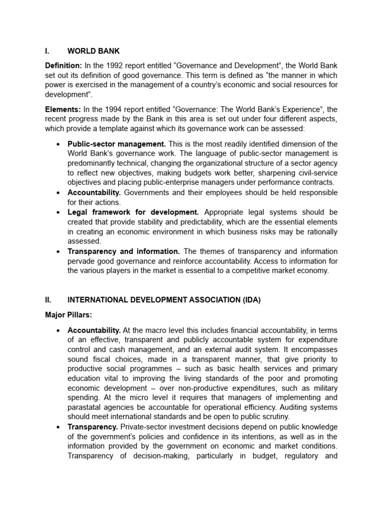 Elements Of Good Governance Pdf Governance Good Governance