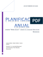 Planificación Anual 2024 JARDÍN NIÑO JESÚS