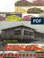 Milestones in Phil Education (Gabaldon Act of 1907 The Filipino School House)