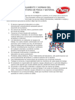 Reglamento y Normas Del Laboratorio de Robotica