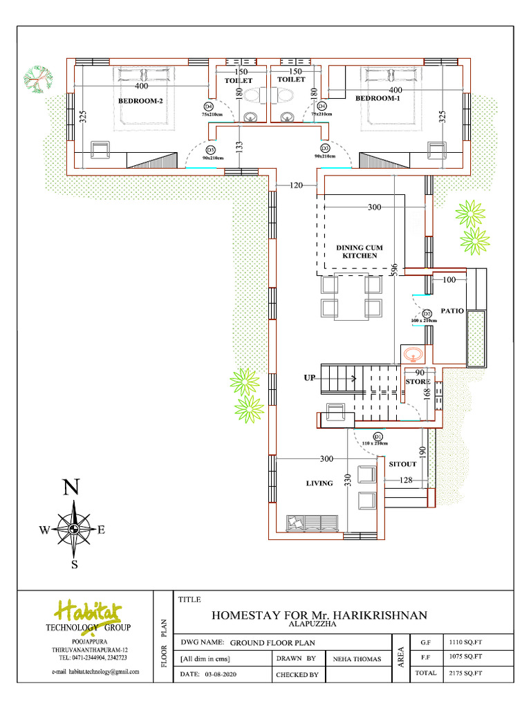 Harikrishnan Homestay- G.F Plan | PDF