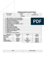 Presupuesto Electrico