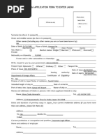 Visa Application Form