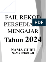 DIVIDER BUKU REKOD PENGAJARAN 2024 Jimat Ink