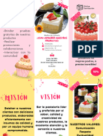 Brochure Catálogo Jabones Artesanales Llamativo Floral Rosa Amarillo Azul - 20231006 - 171557 - 0000