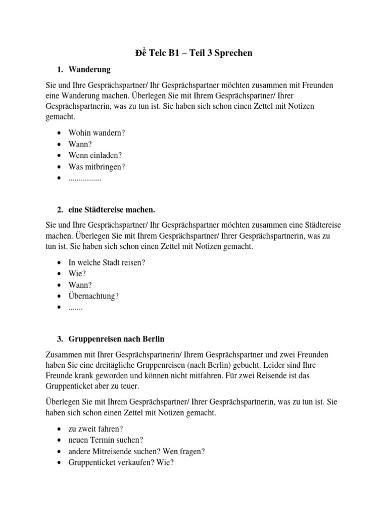 B1 Telc Sprechen Teil 3 Pdf