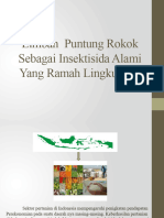 Limbah Puntung Rokok Sebagai Insektisida Alami Yang Ramah