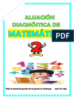 2° MAT EVALUACION DIAGNOSTICA