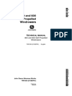 TM1050 John Deere 800, 830 Self-Propelled Windrowers Technical Manual