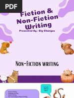 Non-Fiction and Fiction Writing