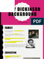Emily Dickinson Background