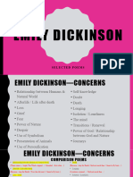 Emily Dickinson - Selected Poems Analysis