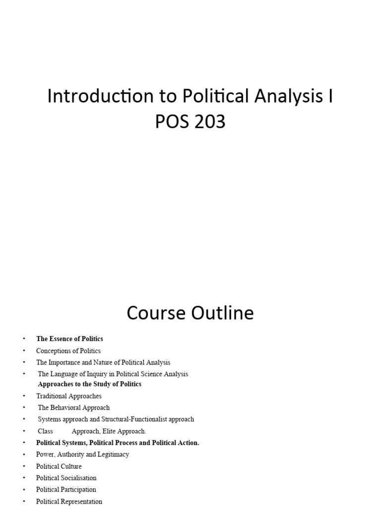Updated - Introduction To PolAnalysis-2 | PDF | System | Concept