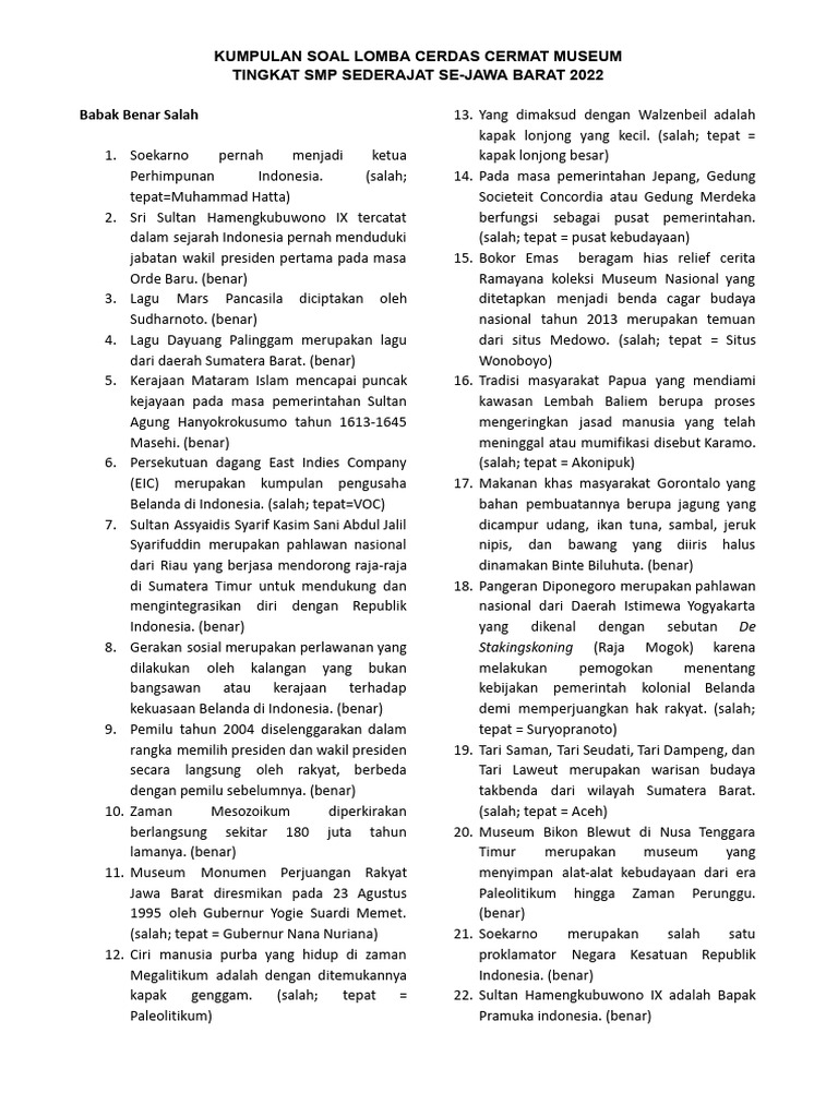 Bupati Gorut Buka Lomba Cerdas Cermat Hakordia