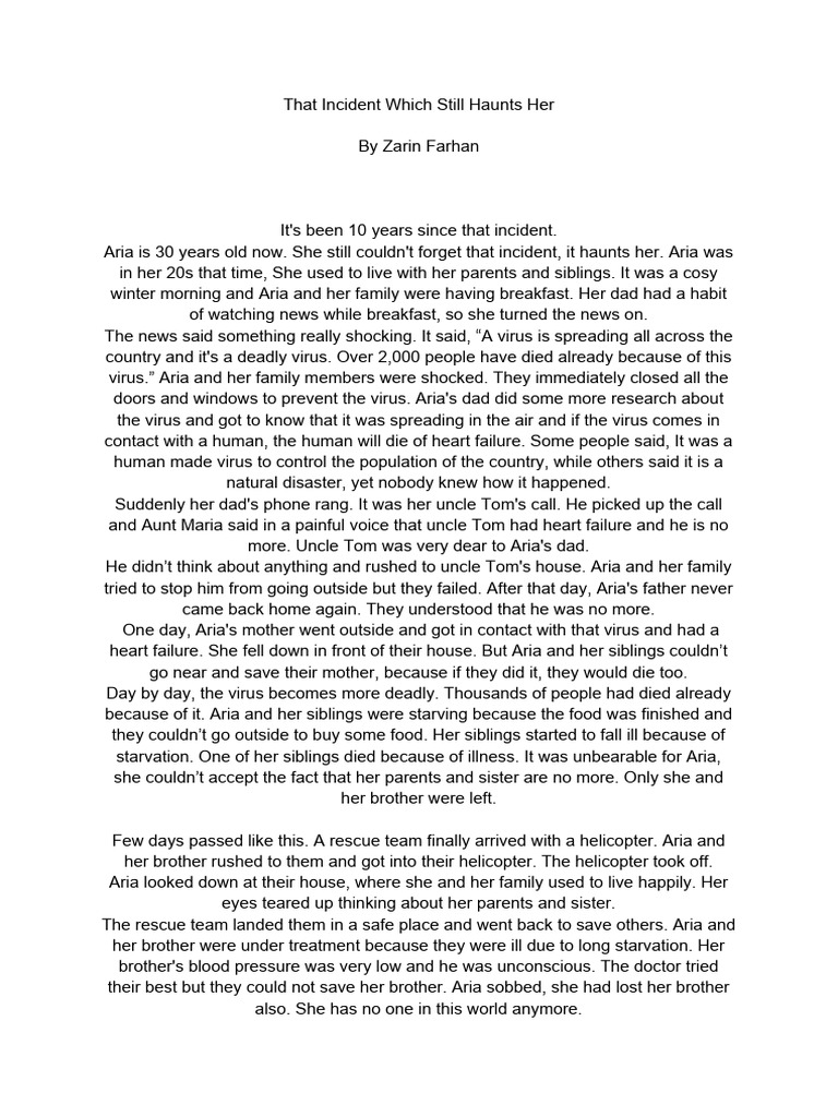 That Incident Which Still Haunts Her PDF Mystery, Thriller & Crime