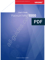 Husqvarna/Viking Platinum MN 1000 Sewing Machine Instruction Manual