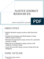 Lesson 10 - Special Issues - Alternative Energy Resources