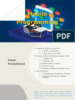 Mobile Programming Pertemuan 1