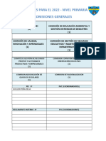 Comisiones para El 2022 I.e.128