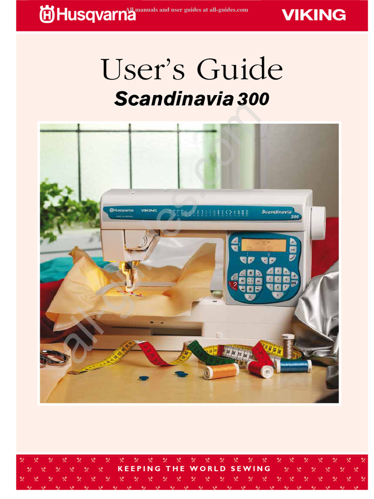 Husqvarna/Viking Scandinavia 300 Sewing Machine Instruction Manual