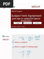 Subject Verb Agreement