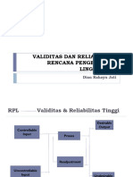 Validitas Dan Reliabilitas Rencana Pengelolaan Lingkungan